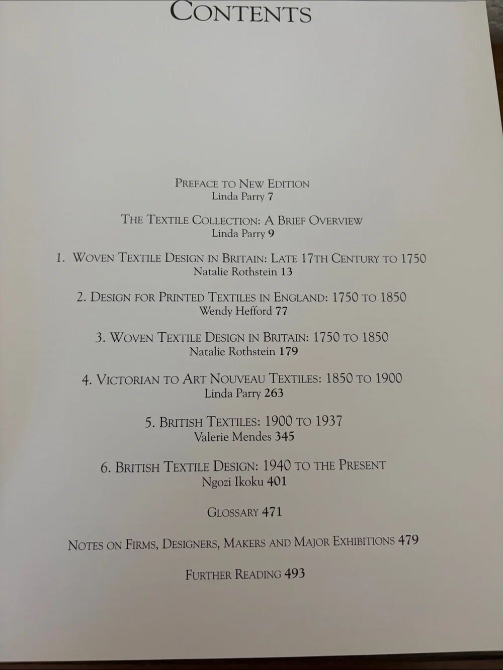 Large British Textiles 1700 to the Present - Large Coffee Table Book